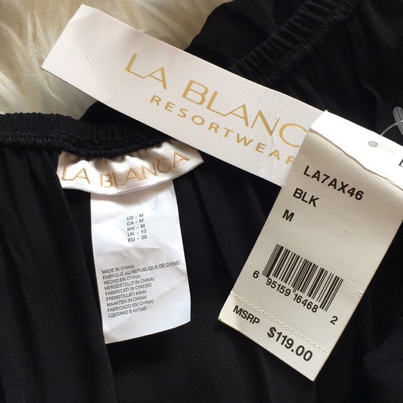 NWT La Blanca Costa Brava Black Cover Up Dress - Picture 11 of 12